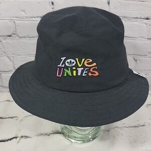 Adidas Originals Love Unites Bucket Hat Unisex Black One Size Retro Sun Cap